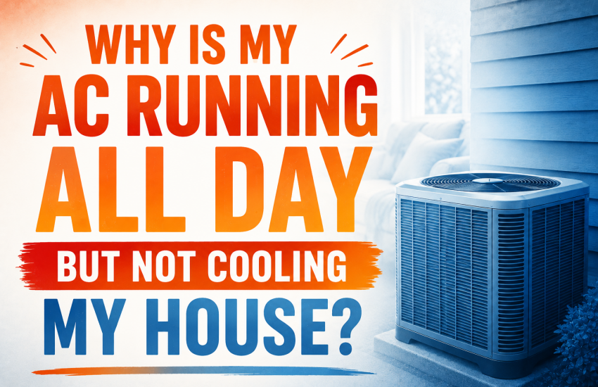 ac running but not cooling my house